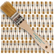 96 Pk- 1 inch Chip Paint Brushes for Paint, Stains,Varnishes,Glues,Gesso