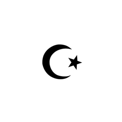 Mondsichel Semi Permanent Tattoo Wasserdicht Hält 1 - 2 Wochen Muslimisches Symbol