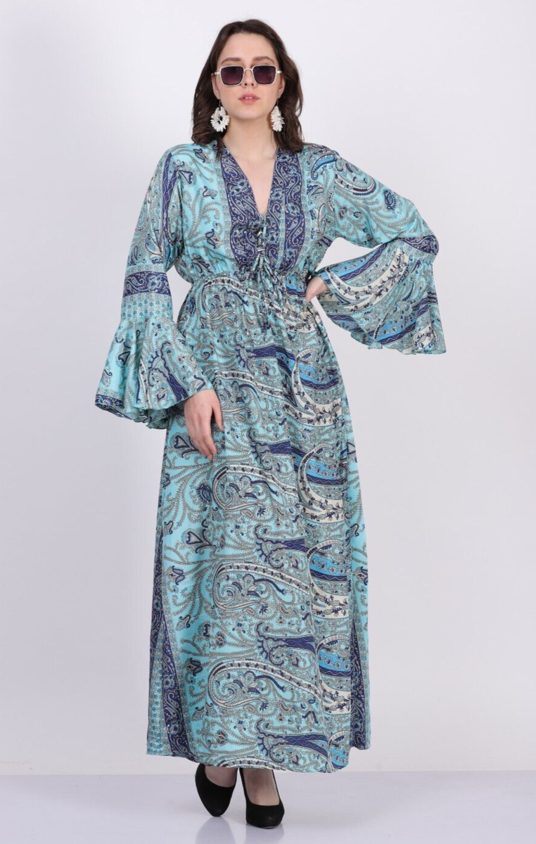 Women Smocked Long Maxi Pageant Floral Dress with Bell Sleeve Wholesale Mix  Lot | eBay