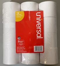 Universal Paper Rolls 12 Pack 2.25” x 105” UNV35715