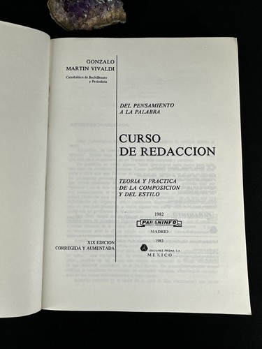 Curso de redaccion, G. Martin Vivaldi 1981 - Picture 7 of 9