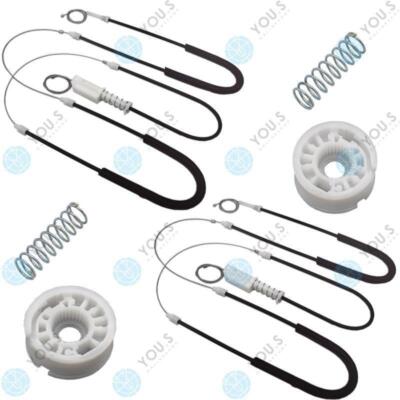 For Mercedes CLK Convertible A209 Window Regulator Repair Kit Set Front Left + Right