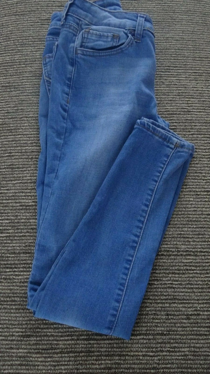 VGC WOMAN'S / JUNIOR'S SO (Kohls) BLUE DENIM JEAN LEGGINGS PANTS -- SIZE 7