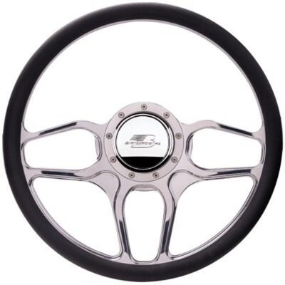 BILLET SPECIALTIES Steering Wheel 1/2 Wrap 15.5in Win Lite Polished- 34102