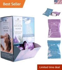 Revitalizing Eucalyptus and Relaxing Lavender Shower Bombs - 14 Pack Spa Set