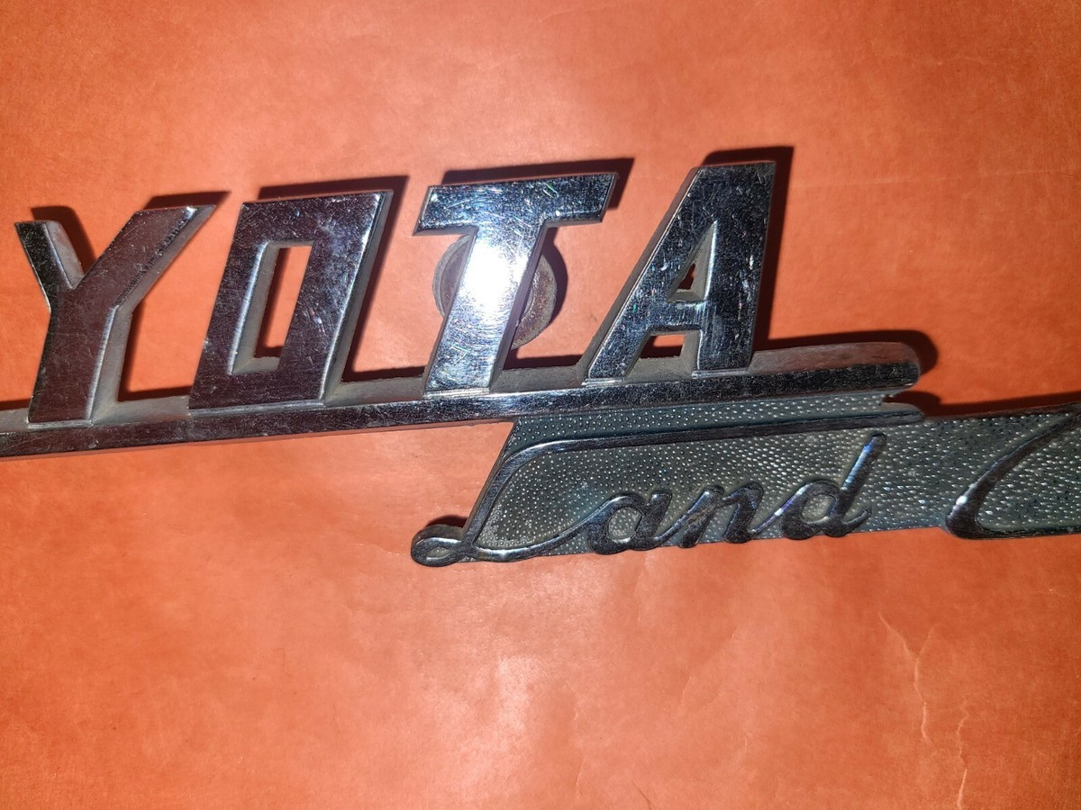 Toyota Land Cruiser emblem OEM vintage 1960s-1970s | eBay