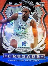 2020-21 Panini Prizm Draft CRUSADE RED WHITE BLUE #88 Precious Achiuwa FREE SHIP