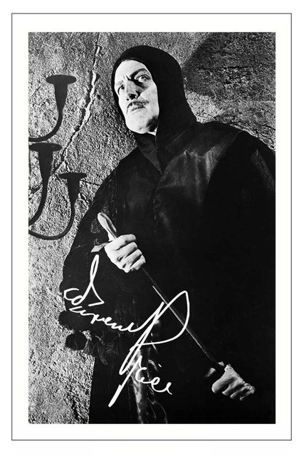 VINCENT PRICE Signed Autograph PHOTO Gift Signature Print THE PIT & THE PENDULUM