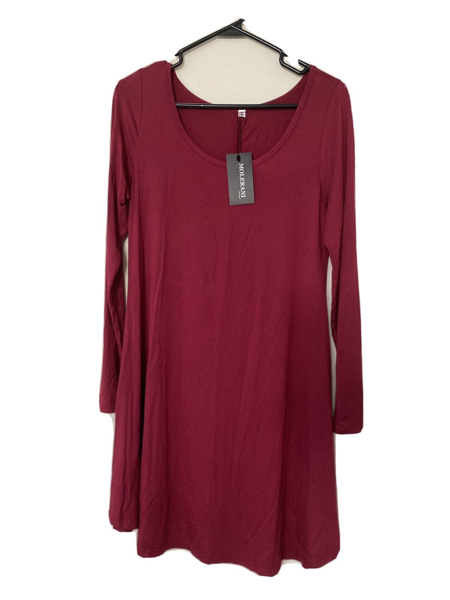 molerani t shirt dress MOLERANI Women's Casual Plain Simple T-Shirt Loose Dress(Black,XS) at Amazon Women's Clothing store