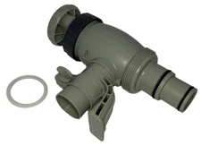 POEMSEA  Pool Hose Adapter for Above Ground Swimming Pool w/ On-Off Plunger Valv