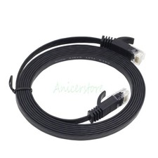 3M 9.8ft CAT6 RJ45 Ethernet Network LAN Internet Cable Flat UTP Router DSL BLK
