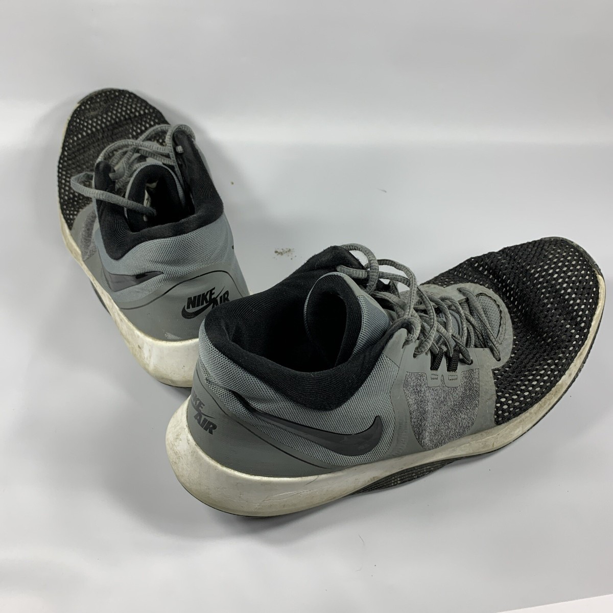 Nike Air Precision II Men Size‎ 8 Basketball Shoes Grey Black  Mesh AA7069-011 Nike Air Precision 2 (II) Men main image 3