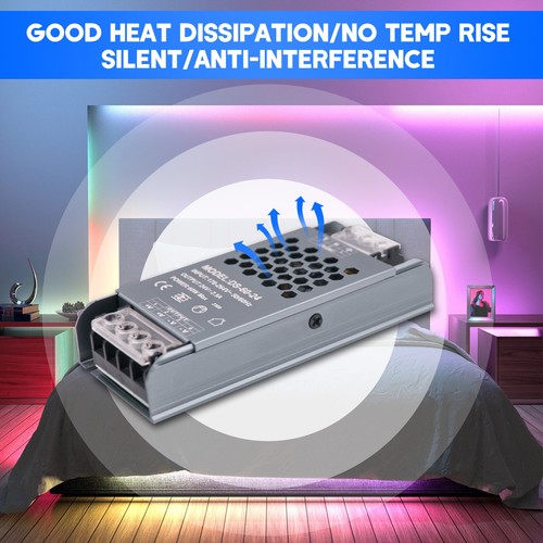DC 12V 24V LED Transformador Fuente de alimentación conmutada Tira LED Transformador 60W-400W - Imagen 2 de 34