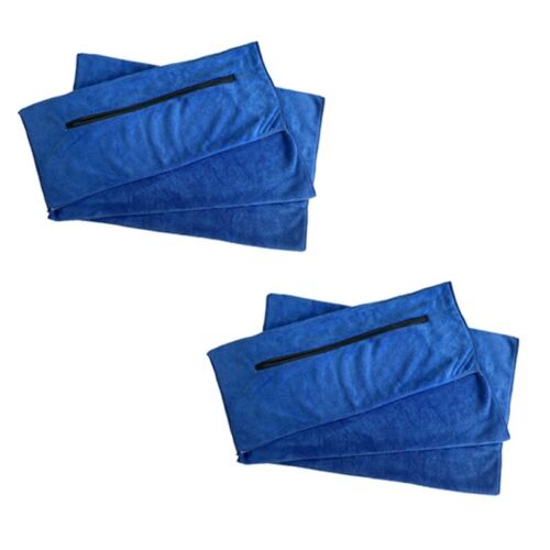 Sport Gym Towel Absorbent Microfibre Lightweight Sport Quick Drying with Pocket - Picture 12 of 13