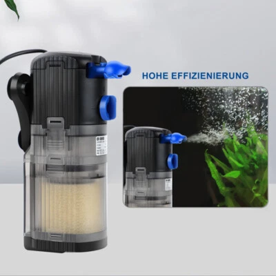 Aquarium Innenfilter Aquarienfilter 500 L/H Filter Filtersystem Wasserpumpe DHL