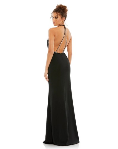 Ieena By Mac Duggal Style #26580 EVENING GOWN WOMENS SIZE 4 BLACK NEW - Picture 2 of 7