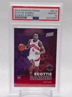 2022 Panini National Rookies-Purple Scottie Barnes # RC13 17/25 PSA 10