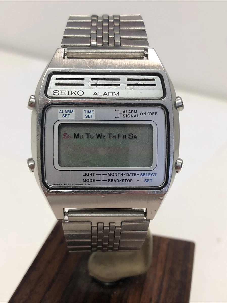 Seiko A134 5000 Vintage Retro 1979 Gents Digital Watch For Spares