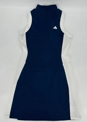Adidas Golfkleid Damen klein blau Ultimate 365 Rib Tights Retro Y2K 90s IY8754 - Bild 1 von 4