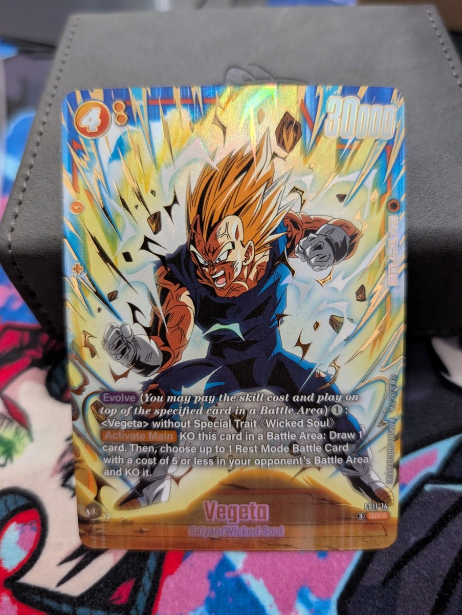 dragon ball fusion world Vegeta SR* FS11-14 Alt Parallel | eBay