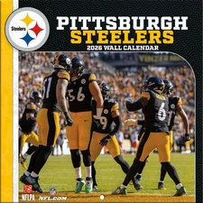 PITTSBURGH STEELERS - 2026 MINI WALL CALENDAR 7x7 - BRAND NEW - LICENSED 40575