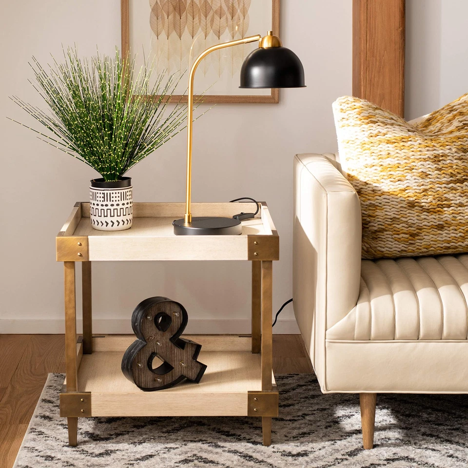 Lighting Collection Bilston Black/ Gold Bedroom Living Room Home Office Desk ... - Image 2 of 4