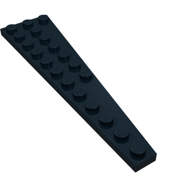 10x LEGO  Part 47397 - Wedge, Plate 12 x 3 Left