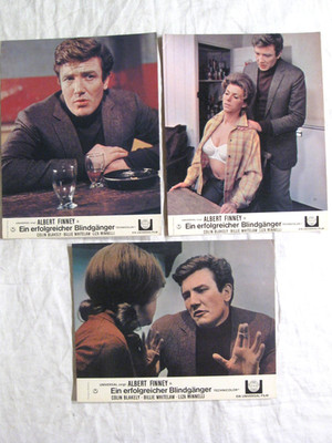 EIN ERFOLGREICHER BLINDGÄNGER - 3 Aushangfotos - Albert Finney Colin Blakely