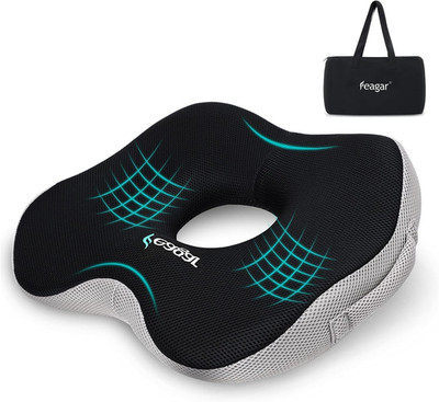 Feagar Donut Sitzkissen,Orthopädisch Ergonomisch Memory Foam, Sitzring Für Stuhl