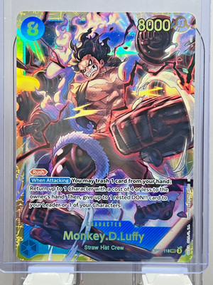 Monkey D. Luffy OP11-118 SEC A Fist of Divine Speed ONE PIECE Card Game English