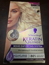 Schwarzkopf Keratin Blonde Permanent Bond Enforcing System #001 PLATINUM BLONDE.