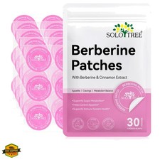 Berberine Patches for Women and Men, with Cinnamon, Pomegranate, 8-Hour Long-...