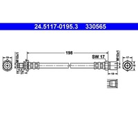 ATE 24.5117-0195.3 Bremsschlauch