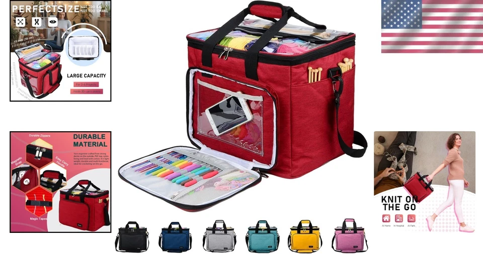 Органайзер для вязальных сумок высокой емкости - Изображение 2 из 4