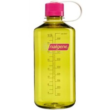 Nalgene 32oz Narrow Mouth (Endive) Fuschia Cap Sustain BPA Free Water Bottle