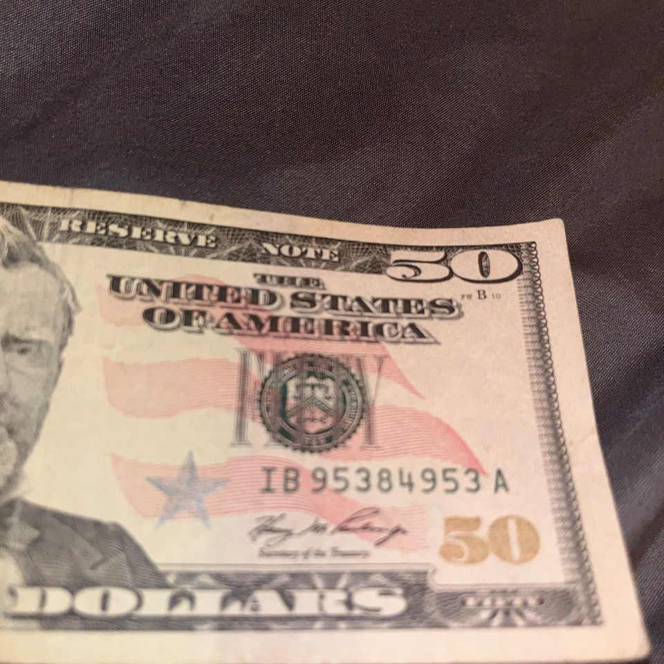 $50 Bill Book End   Series 2006  IB95384953A  - Image 3 of 4