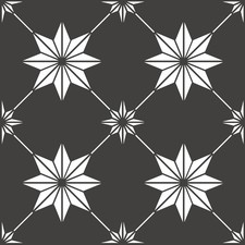 FloorPops Black Rigel Peel Stick Floor Tiles, FP3990