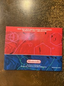 Mario Clash Nintendo Virtual Boy Manual Only --S2G--