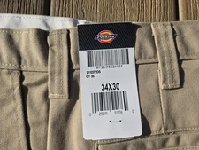 Dickies Tan Work Pants For Men 34×30 RN20697 New With Tags