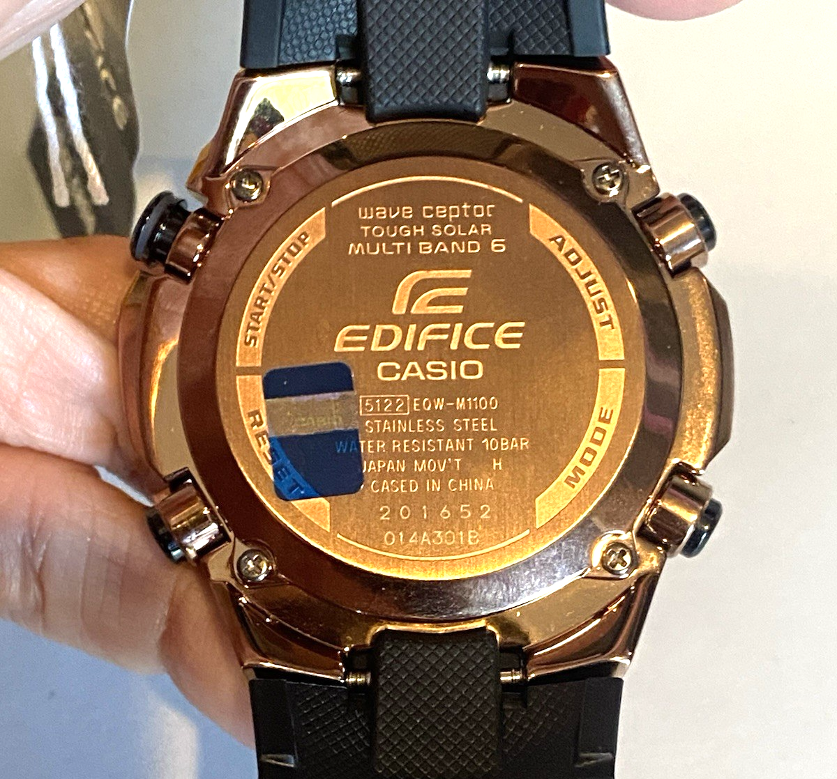 NEW! CASIO EDIFICE EQW-M1100 (5122) Tough Solar Wave Ceptor 52mm