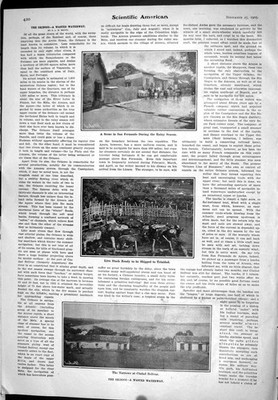 Alte 1905 wissenschaftliche amerikanische Orinoco verschwendete Wasserstraße Ciudad Bolivar R 20.