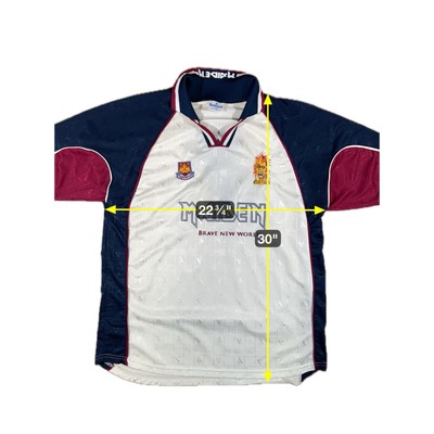 Iron Maiden Brave New World Number 7 Soccer Jersey Made In England