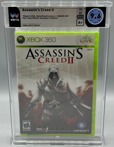 Assassin's Creed II 2 Microsoft Xbox 360 GameStop Exclusive WATA 9.6 A+ Graded
