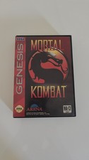 Sega Genesis Mortal Kombat 1 BOX AND GAME NO MANUAL, with trading cards