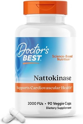 Doctors Best Nattokinase,2000 Fus,Supports Cardiovascular Health,Non-GMO