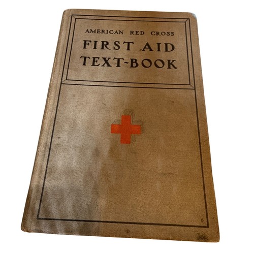1933 American Red Cross First Aid Text Book Antique Medical Training Manual