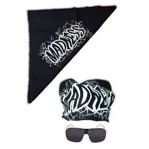 Macho Man Randy Savage Madness Bandana Gafas de sol blancas Disfraz (Negro... - Imagen 1 de 13