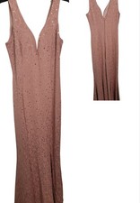 Pink Sequin Floor Length Gown Bailey Blue