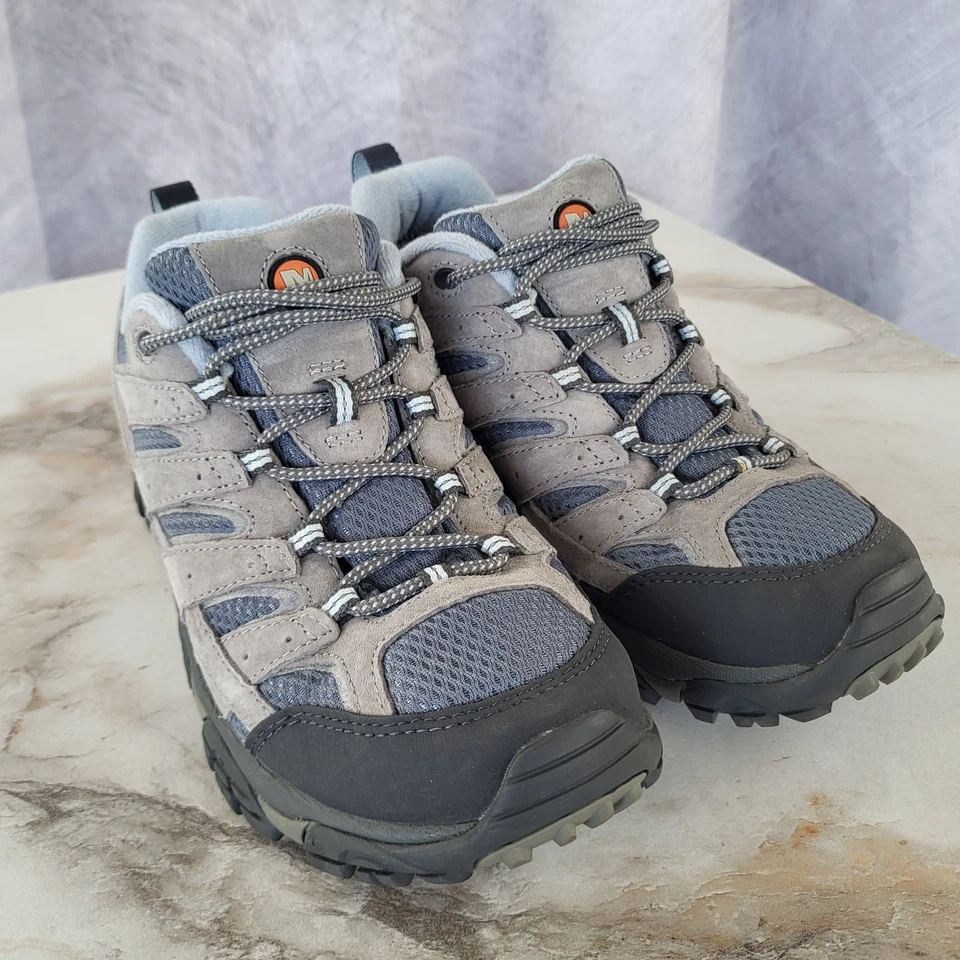 Merrell Moab 2 Vent Waterproof Grey/Black Hiking Boots Women's 9.5 - Image 2 of 4
