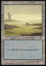 Swamp D - Heavy Play MTG Tempest